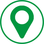 grünes Standort icon