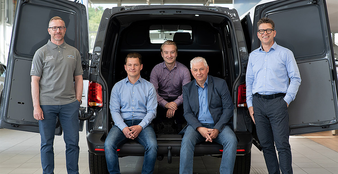 Das VW Nutzfahrzeuge Team vom Autohaus Mothor für unsere Gewerbekunden - Permanente Rundum-Betreuung für deinen Gewerbe- und Fuhrpark